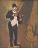 Klovn, der spiller violin - Cyprian Majernik — visning af kunstværket