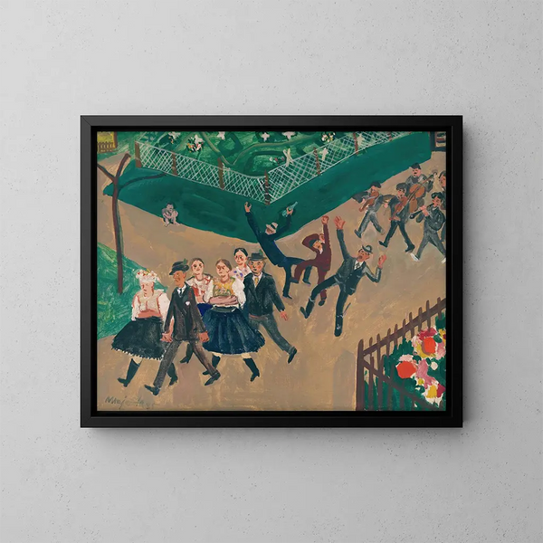 Procession de mariage - Cyprian Majernik — indrammet kunstværk på væggen