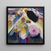Dame i Moskva - Wassily Kandinsky — indrammet kunstværk på væggen