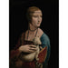 Reproduktion af maleriet Leonardo da Vinci Kunsttryk af maleri Dame à l'hermine - Portræt af Cecilia Gallerani - Leonardo da Vinci
