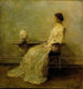 Dame i hvid nr. 2 - Thomas Wilmer Dewing — visning af kunstværket