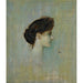 Reproduktion af maleriet af Franz von Stuck - Damenbildnis (Portræt af en ung dame)