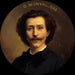 Portræt af Georges Monval 1845-1910, arkivar-bibliotekar ved Comédie-Française - Daniel Bréard — visning af kunstværket