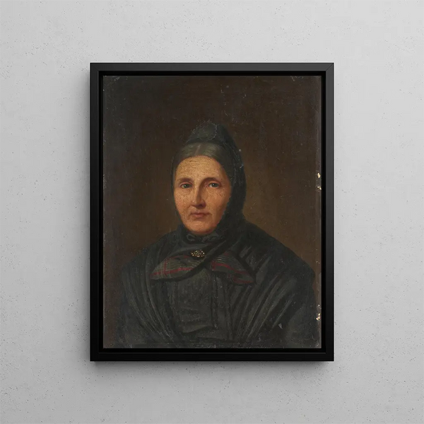 Portrait de Crescentia Spiegelhalder née Kessler - Daniel Cornelius Gesell — indrammet kunstværk på væggen
