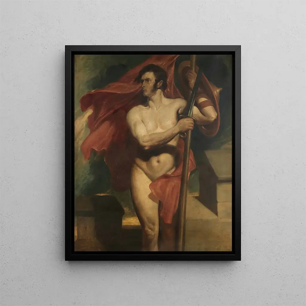 Le porte-étendard - Daniel Maclise — indrammet kunstværk på væggen