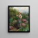 Cueillette af blomster langs floden - Daniel Ridgway Knight — indrammet kunstværk på væggen