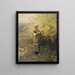 Forår - Daniel Ridgway Knight — indrammet kunstværk på væggen