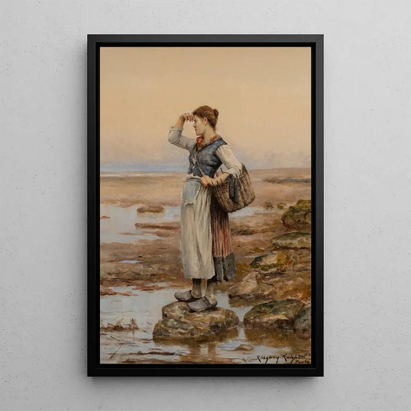 Reproduktion af maleriet Les porteuses d'eau - Daniel Ridgway Knight