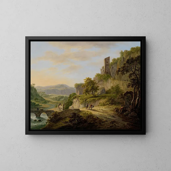 Vue de Civita Castellana - Daniël Dupré — indrammet kunstværk på væggen