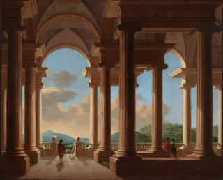 Danil de Blieck - Terrace with a Colonnade  Architectural Study.webp