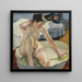 I badekarret II - Leo Putz — indrammet kunstværk på væggen