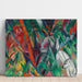 Reproduktion af maleriet I regnen - Franz Marc
