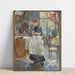 Reproduktion af maleriet i spisestuen af Berthe Morisot