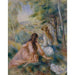 Reproduktion af maleriet i engen - Pierre-Auguste Renoir