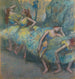 Reproduktion af maleriet Balletdansere bag scenen - Edgar Degas