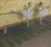 Danseurs s'exerçant à la barre - Edgar Degas — visning af kunstværket