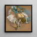 Danseuse attachant son chausson - Edgar Degas — indrammet kunstværk på væggen