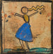 Danseuse med blå kjole - Egon Schiele — visning af kunstværket