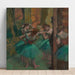 Reproduktion af maleriet af Dansepiger, roser og grønne - Edgar Degas