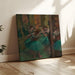 Reproduktion af maleriet af Dansepiger, roser og grønne - Edgar Degas