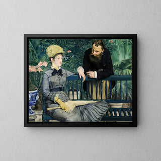 I drivhuset - Edouard Manet | Kunsttryk Maleri Vægdekoration plakat kopi