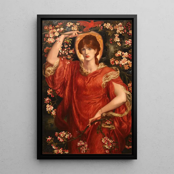 Reproduktion af maleriet Une vision de Fiammetta - Dante Gabriel Rossetti