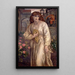 Salutation de Béatrice - Dante Gabriel Rossetti — indrammet kunstværk på væggen