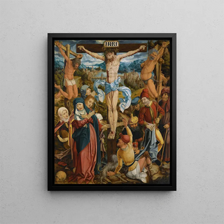 La Crucifixion - École du Danube — indrammet kunstværk på væggen