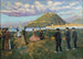 Danse de célébration basque à El Antiguo, Saint-Sébastien - Darío de Regoyos — visning af kunstværket