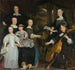 David Leeuw med sin familie - Abraham Lambertsz van den Tempel — visning af kunstværket