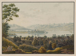 David Alois Schmid - Vue de Rapperschwyl vers Lachen lac de Zurich.webp