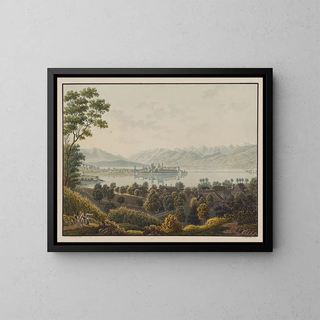 David Alois Schmid - Vue de Rapperschwyl vers Lachen lac de Zurich.webp