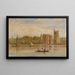 båd foran Lambeth-paladset, London - David Cox — indrammet kunstværk på væggen