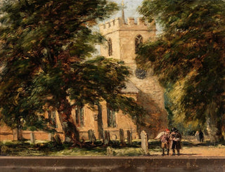 David Cox - Harborne Church near Birmingham.webp