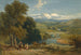 Landskab med fjernudsigt over Bolton-klosteret, Yorkshire og Wharfe-floden - David Cox — visning af kunstværket