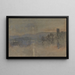 Landskabsmaleri ved måneskin - David Cox — indrammet kunstværk på væggen