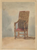 Studie af en gammel stol - David Cox — visning af kunstværket