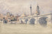 L'inauguration af den nye bro i London - David Cox — visning af kunstværket