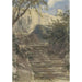 Havedørtrappe til Haddon Hall Derbyshire - David Cox — visning af kunstværket