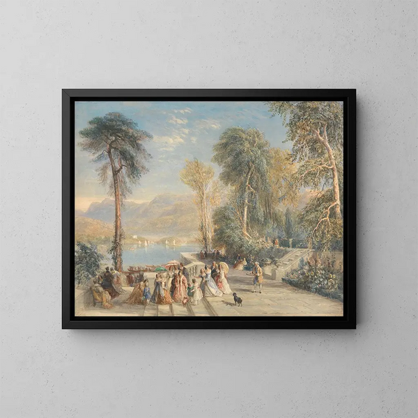Windermere under kapsejladsen - David Cox — indrammet kunstværk på væggen
