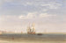 En handelsfartøj, der er strandet til søs - David Cox Jnr — visning af kunstværket