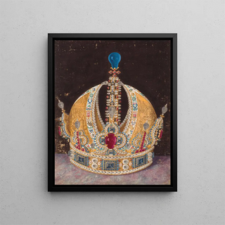 La couronne de Rodolphe II - David Hartmann — indrammet kunstværk på væggen