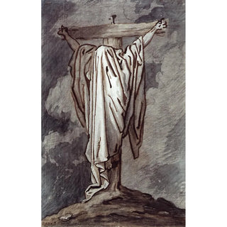 David Humbert de Superville - The crucified Christ covered by a veil.webp