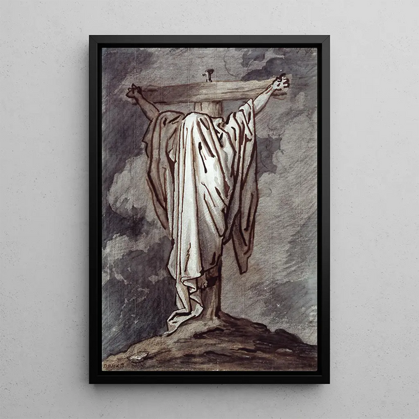 Le Christ crucifié couvert d'un voile - David Humbert de Superville — indrammet kunstværk på væggen