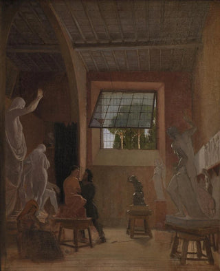 David Jacobsen - The Sculptor Jens Adolph Jerichau in his Studio in Rome.webp