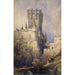 Alcazar Ségovie Spanien - David Roberts — visning af kunstværket