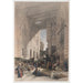 Reproduktion af maleriet Bazar des marchands de soie Le Caire - David Roberts