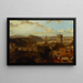 Edinburgh fra Calton Hill - David Roberts — indrammet kunstværk på væggen
