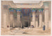 det store portik af templet i Philae, Nubien - David Roberts — visning af kunstværket