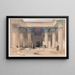 det store portik af templet i Philae, Nubien - David Roberts — indrammet kunstværk på væggen